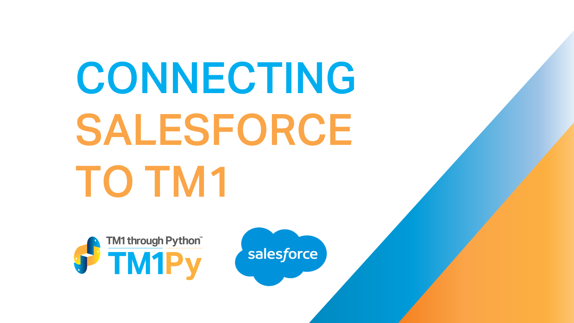 Connecting Salesforce to TM1