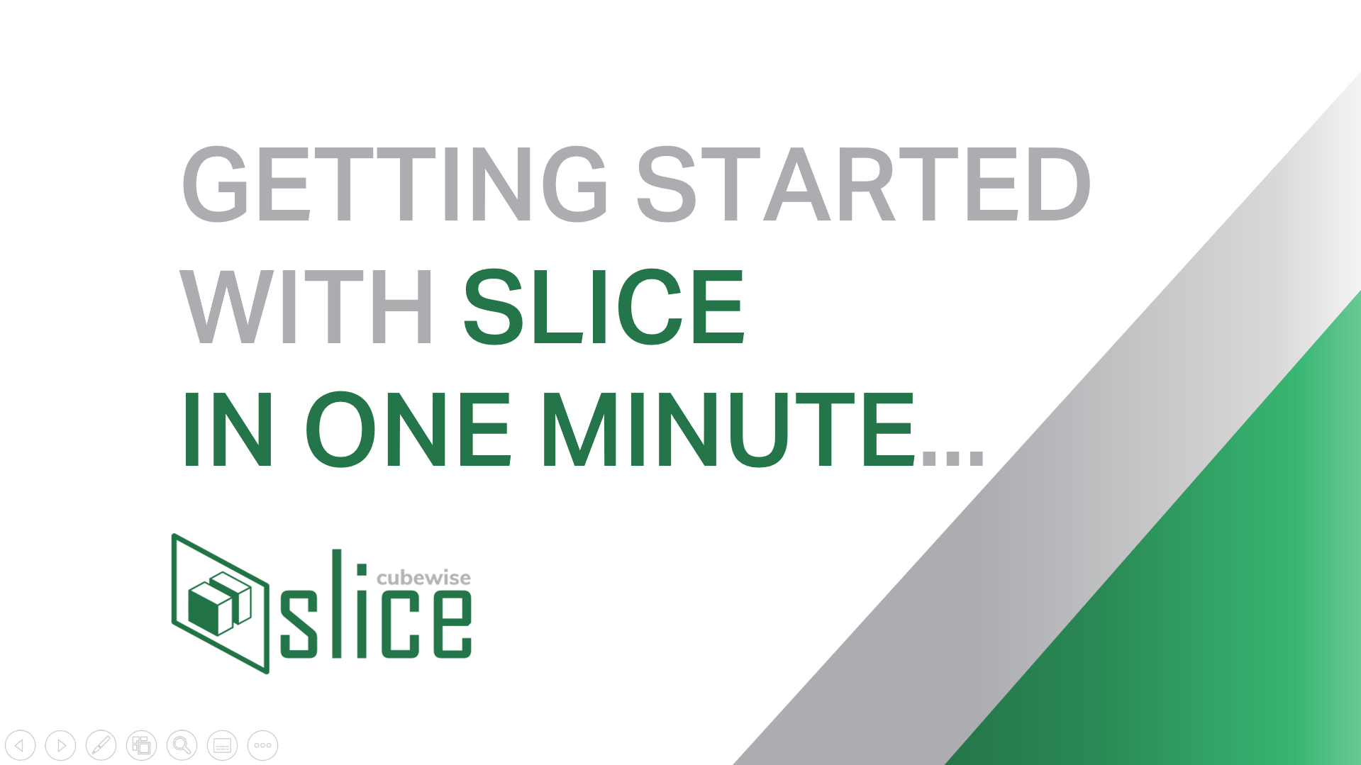 Getting started with Slice in one minute
