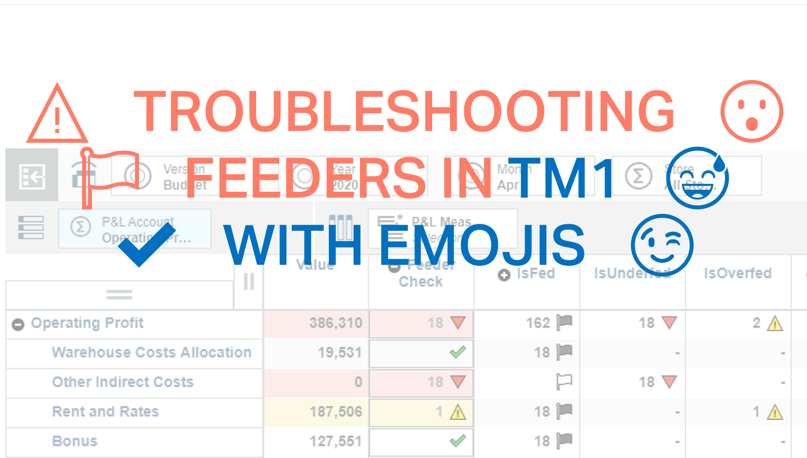 Troubleshooting Feeders in TM1 with Emojis