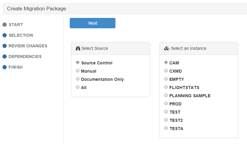 Creating a Migration Package