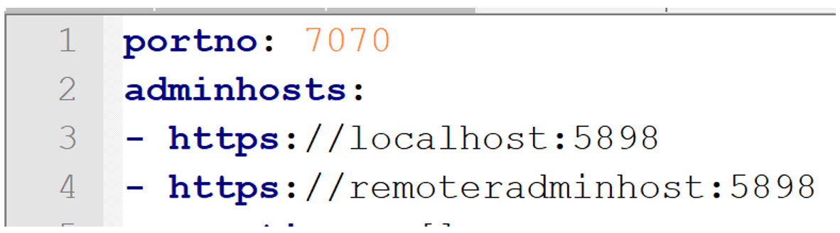 Connect to multiple admin hosts