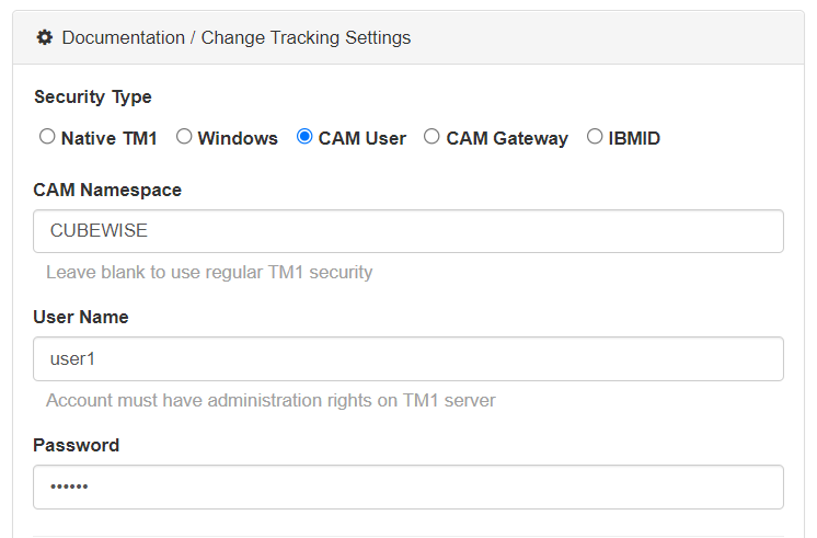 Connecting Pulse to a TM1 instance with CAM security (mode 4 and 5)