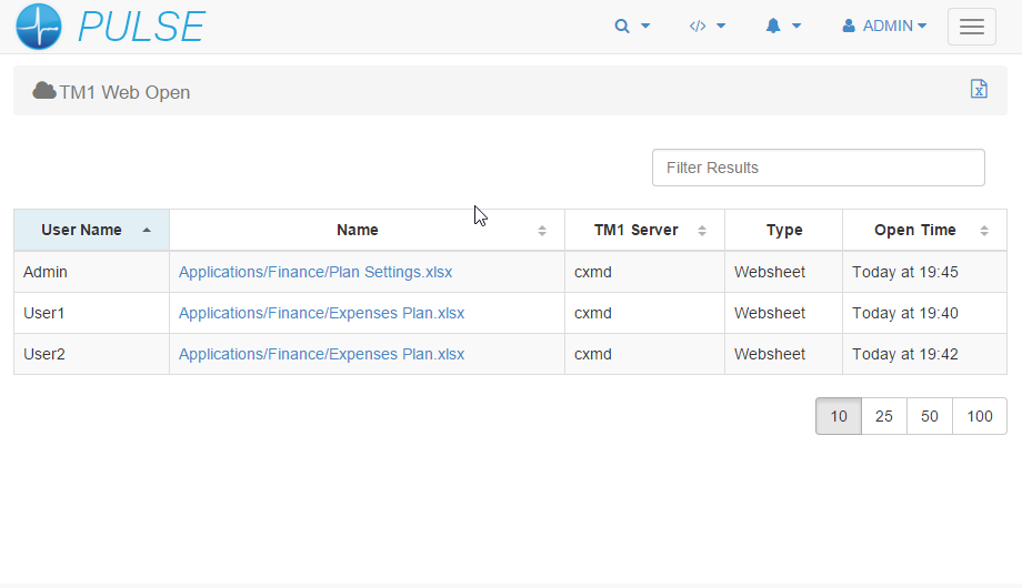 Enable TM1 Web Logging to Pulse v6.x