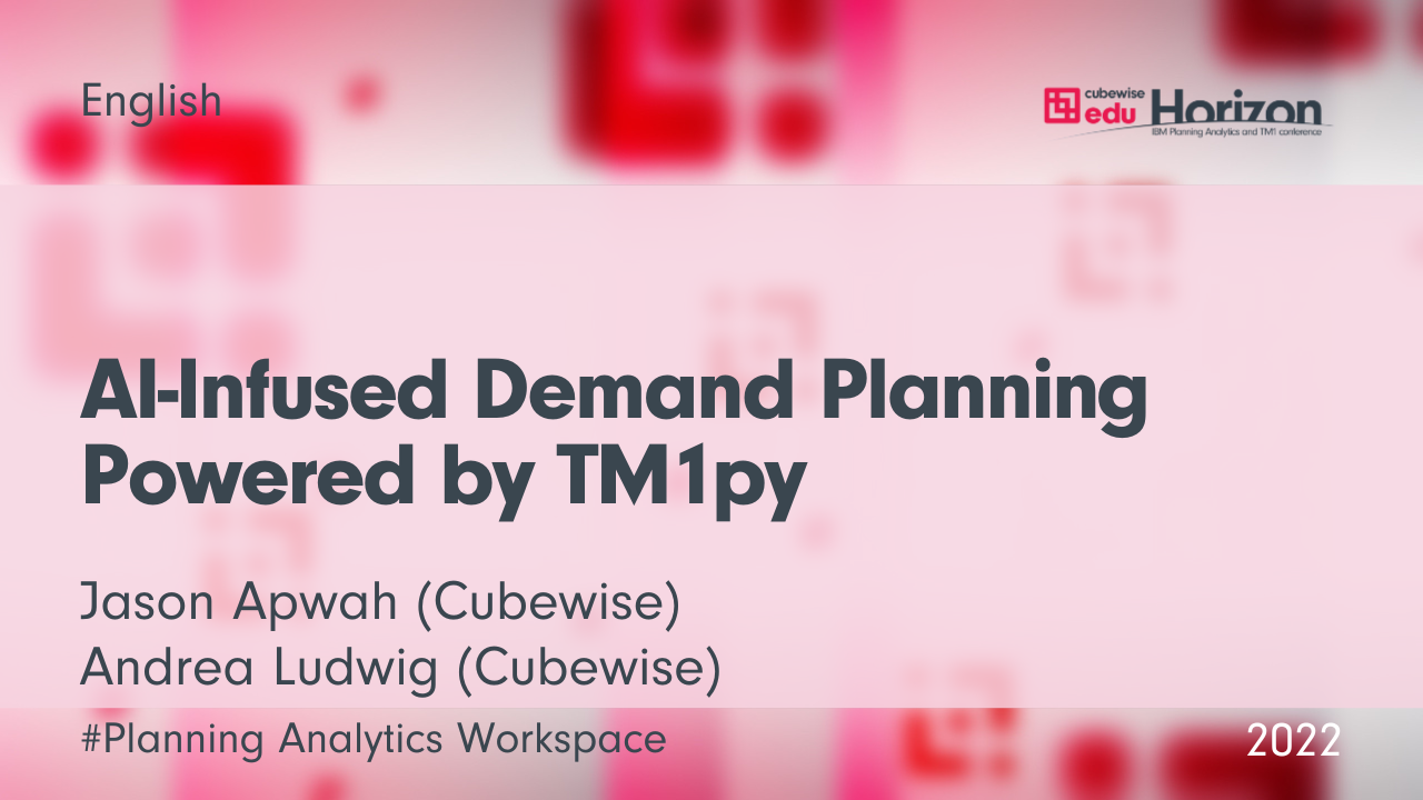 AI-Infused Demand Planning Powered by TM1py