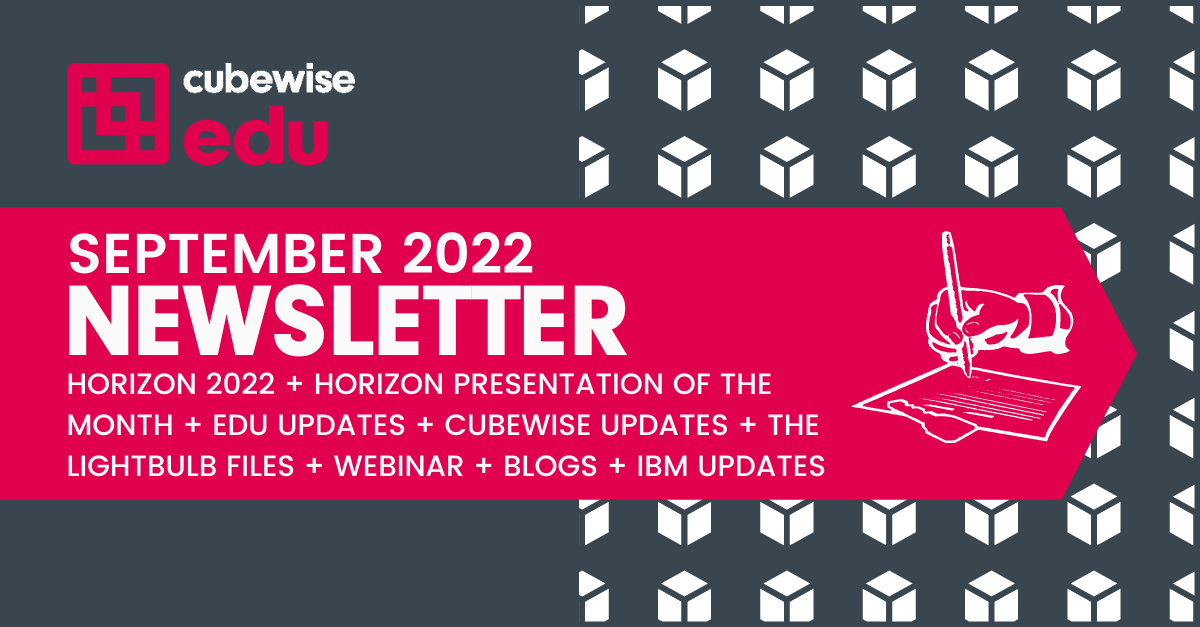 Cubewise EDU’s September Newsletter 2022