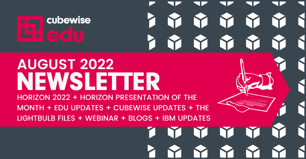 Cubewise EDU’s August Newsletter