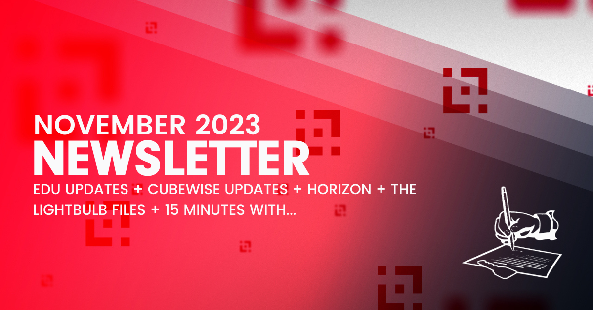 Cubewise EDU’s November Newsletter