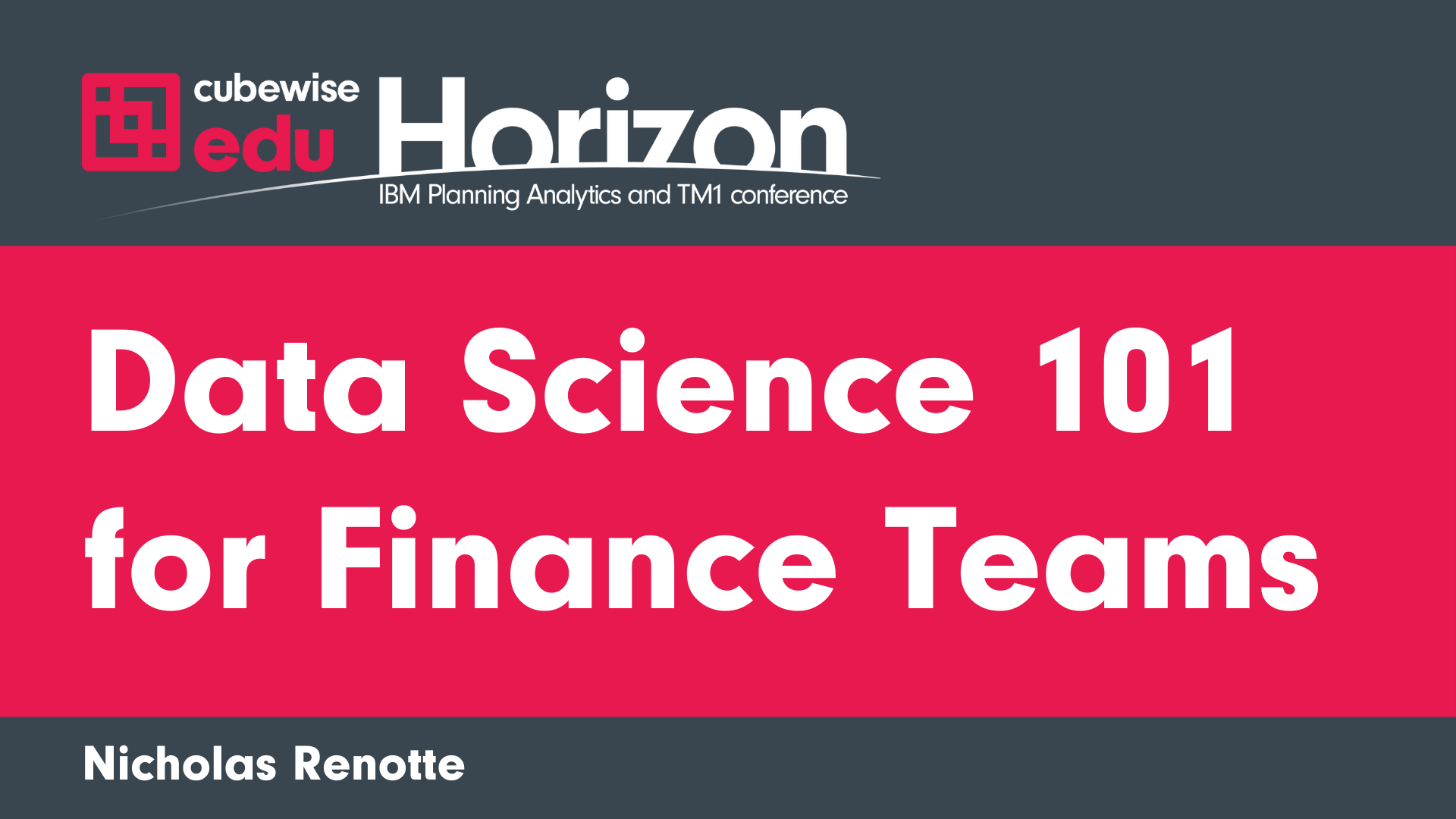 Data Science 101 for Finance Teams