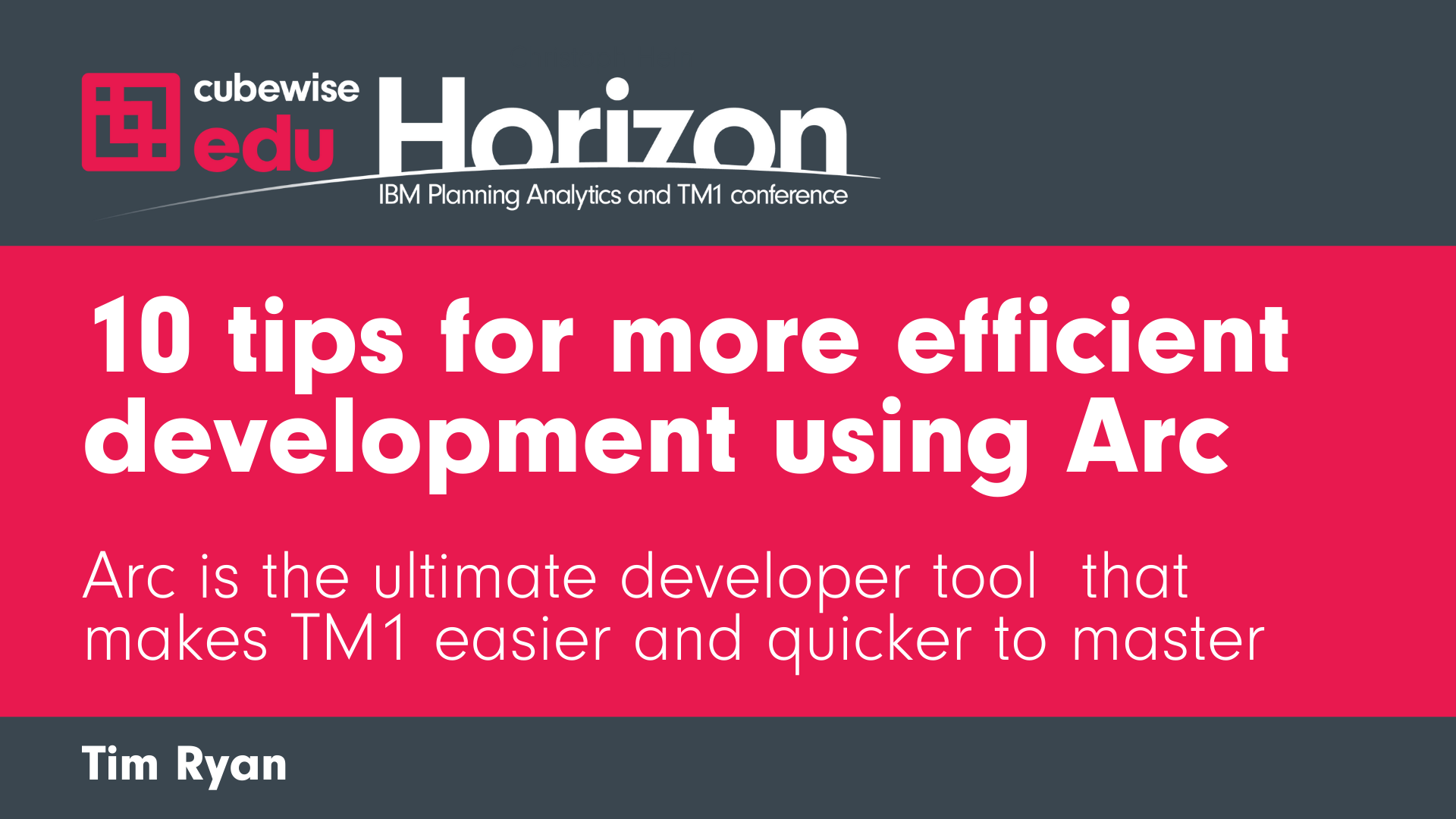 10 Tips for More Efficient Development using Arc