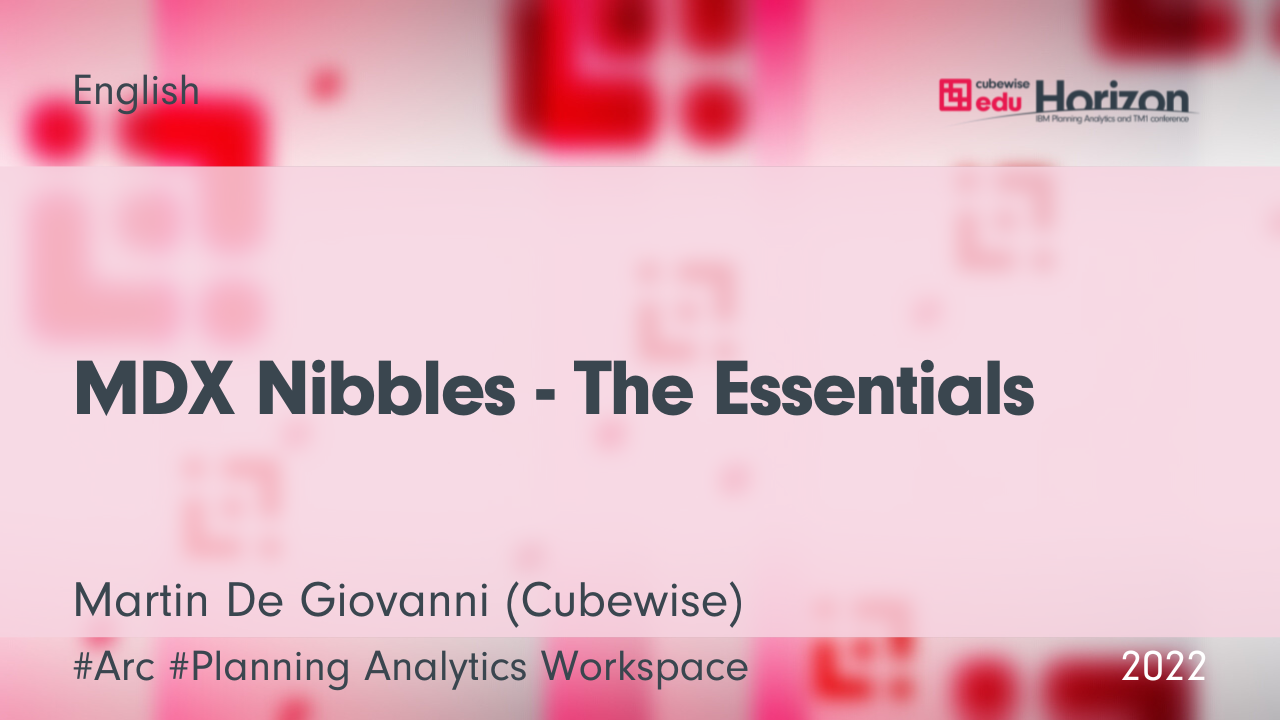 MDX Nibbles – The Essentials
