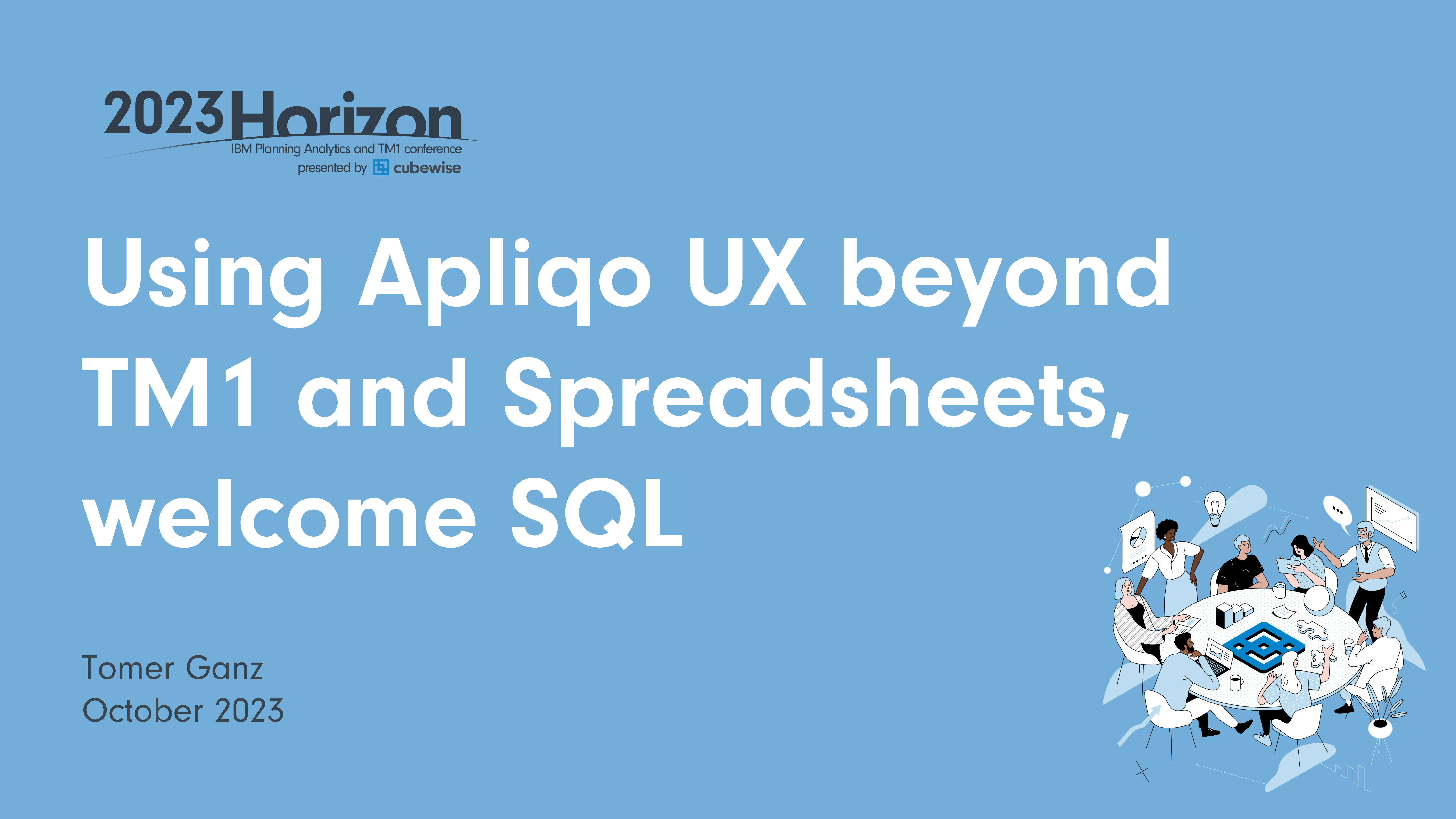 Using Apliqo UX beyond TM1 and Spreadsheets, welcome SQL