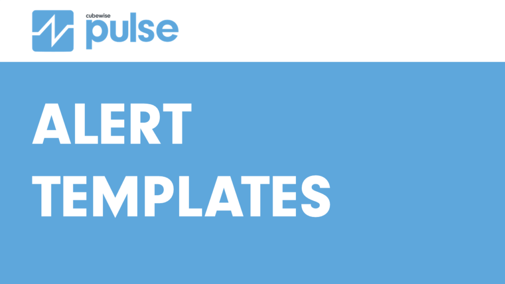 Creating new alert templates