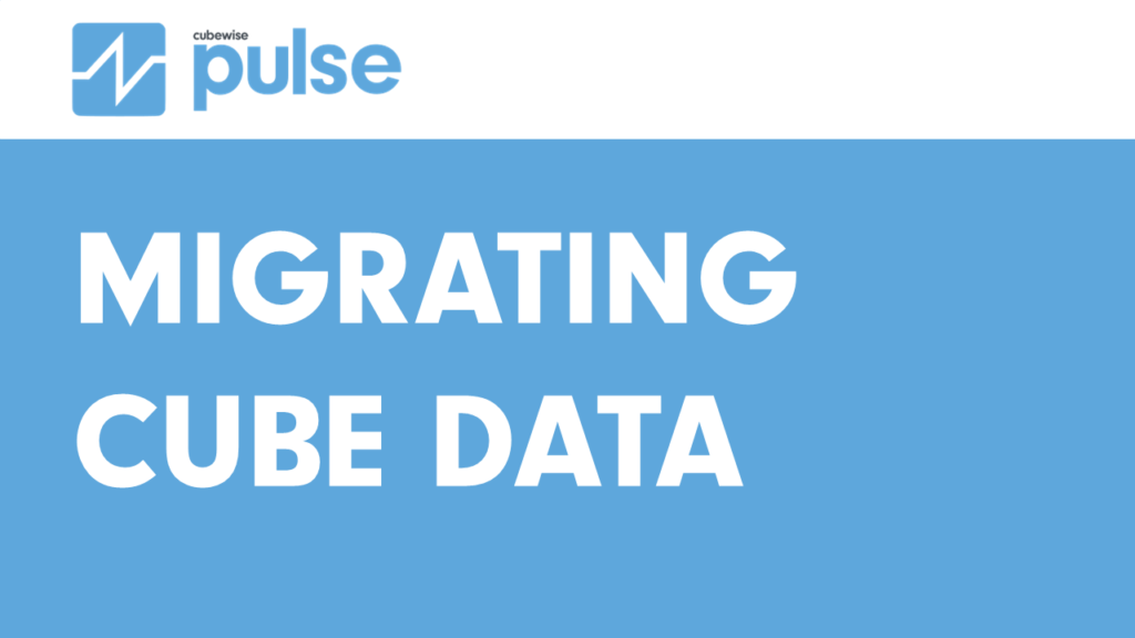 Migrating cube data